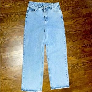 High waist shein straight jeans